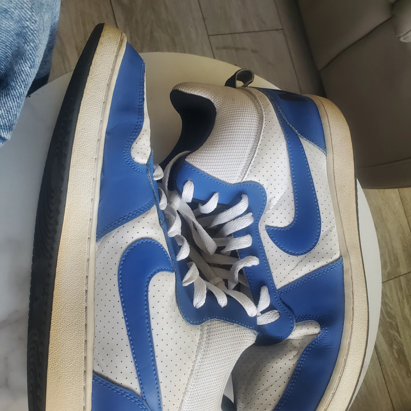 Nike terminator high white and blue