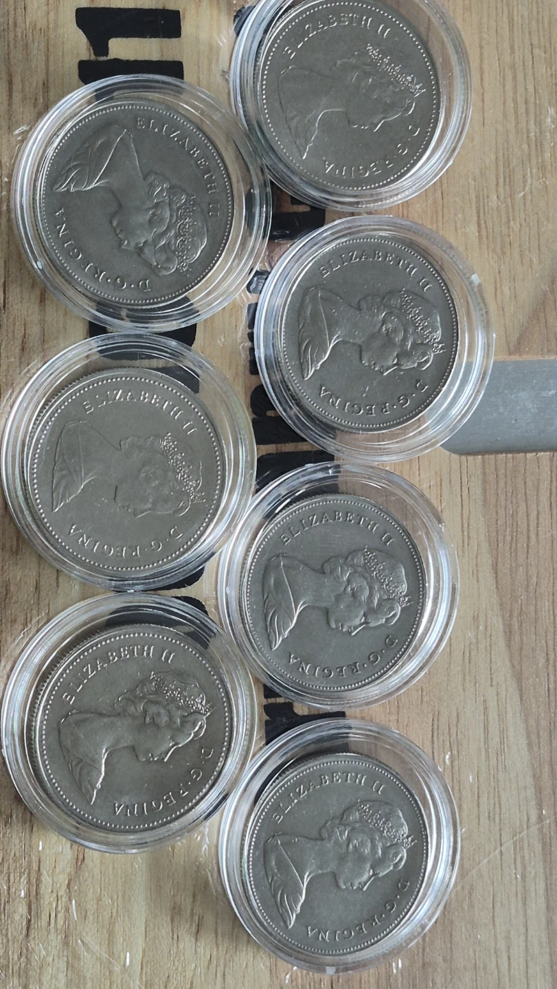 Set of 7 Canadian 50 Cent Coins - photo 3