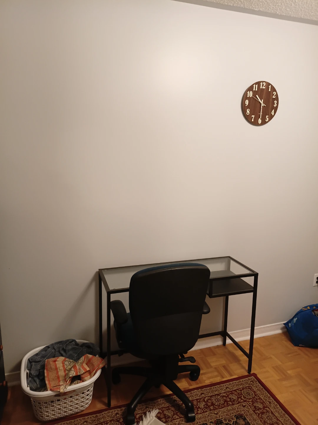 Black Metal and Glass Writing Desk with Chair - photo 3