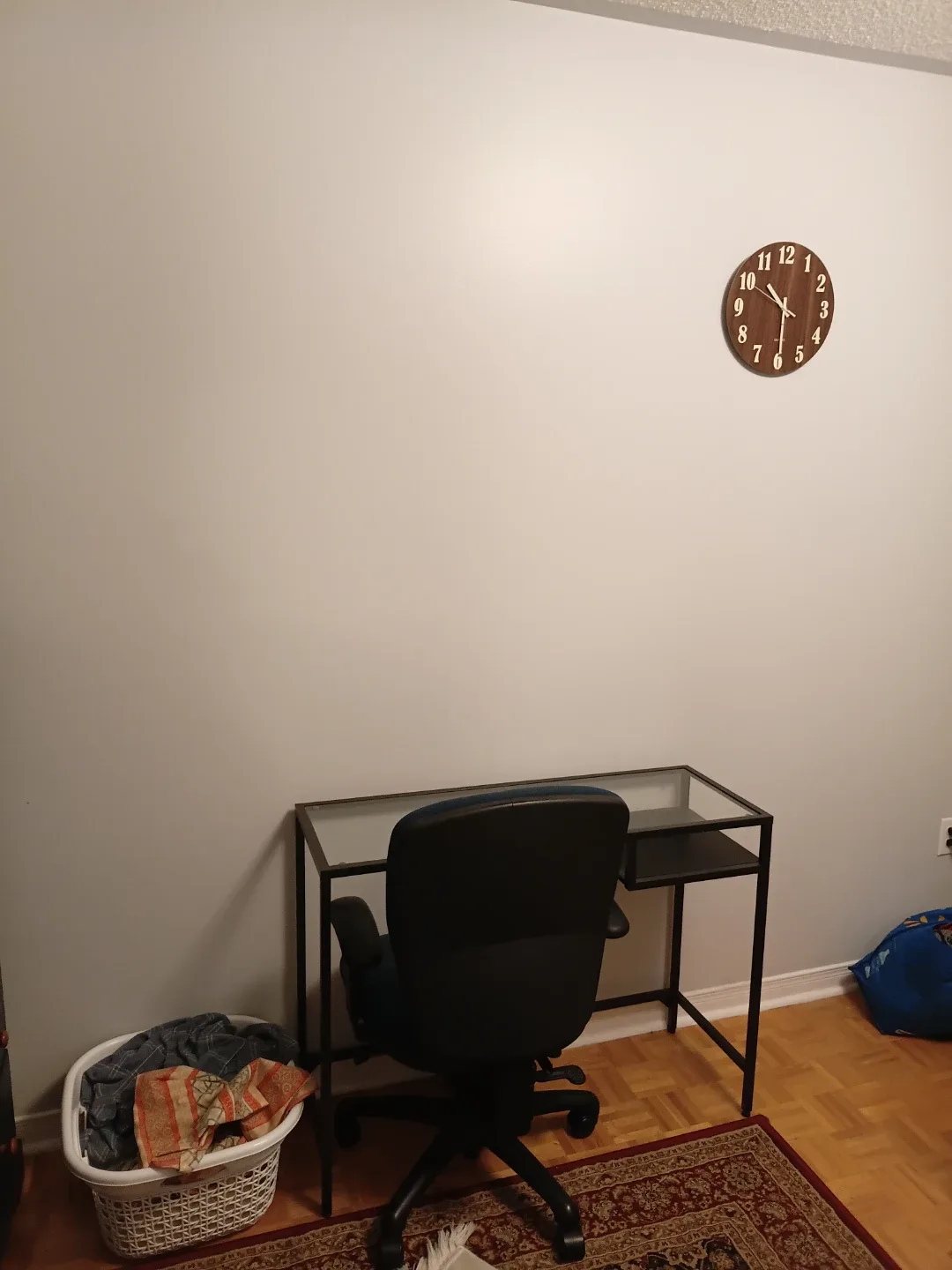 Black Metal and Glass Writing Desk with Chair - photo 3
