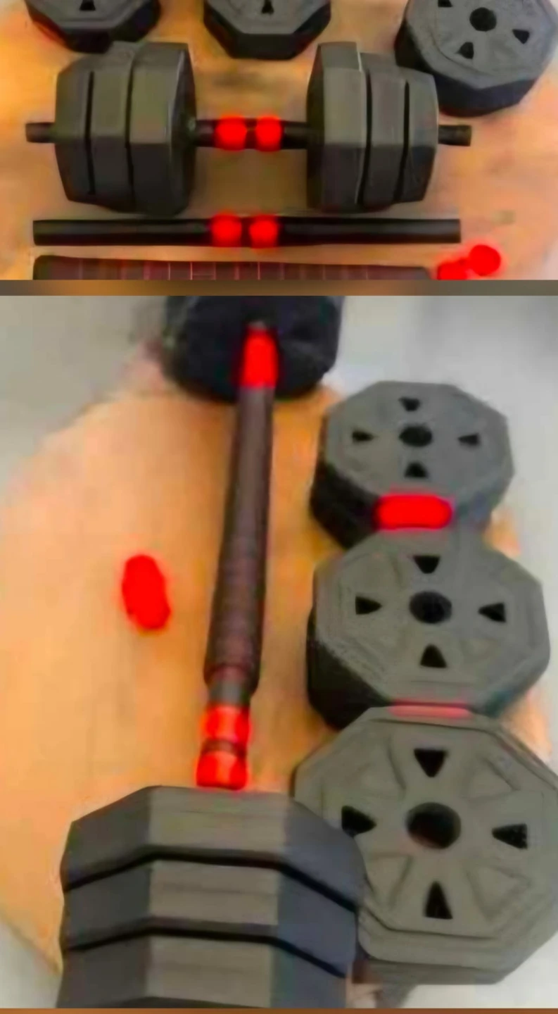 2-in-1 Adjustable Dumbbell Set - Barbell and Dumbbells 20KG - photo 3
