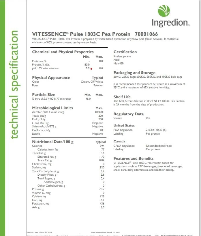 Vegan protein powder - Pea Protein 44 lbs  (moving sale) - photo 3