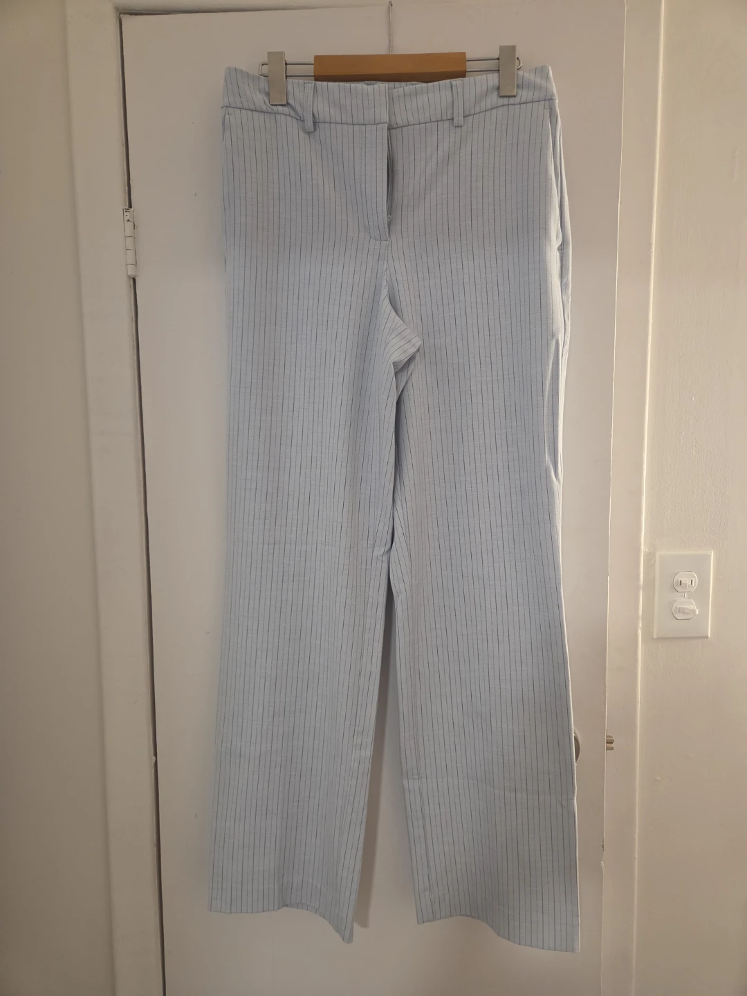 Joie Light Blue Pinstripe Trousers