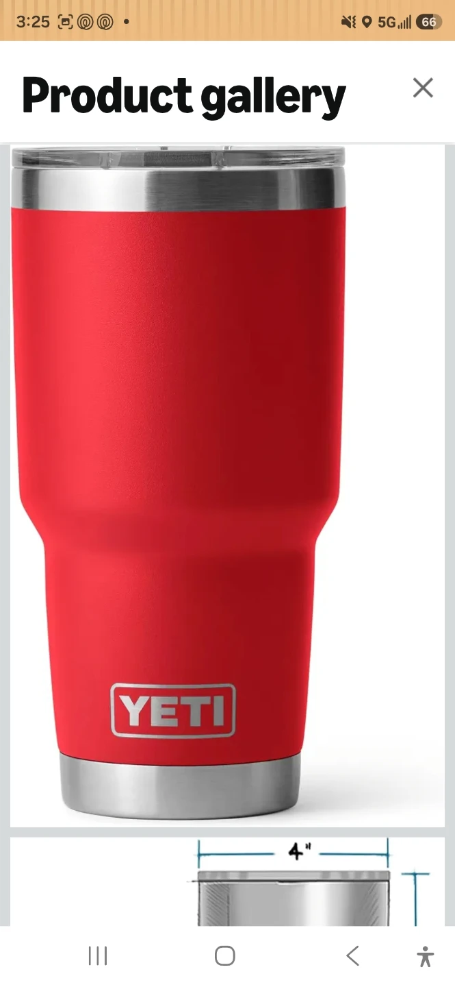 YETI Rambler Tumbler Red