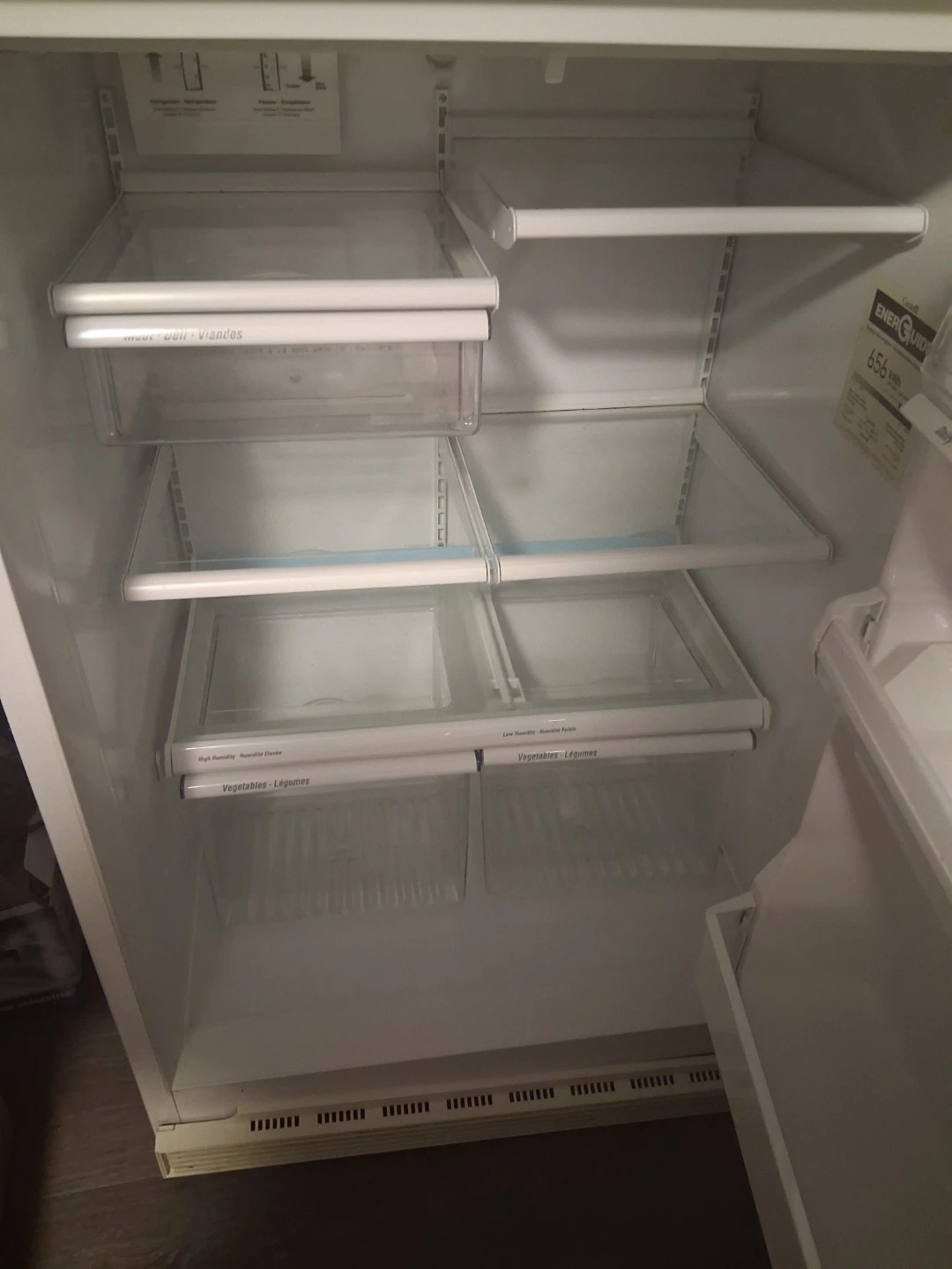 GE White Top-Freezer Refrigerator and Polar Water Dispenser - photo 4