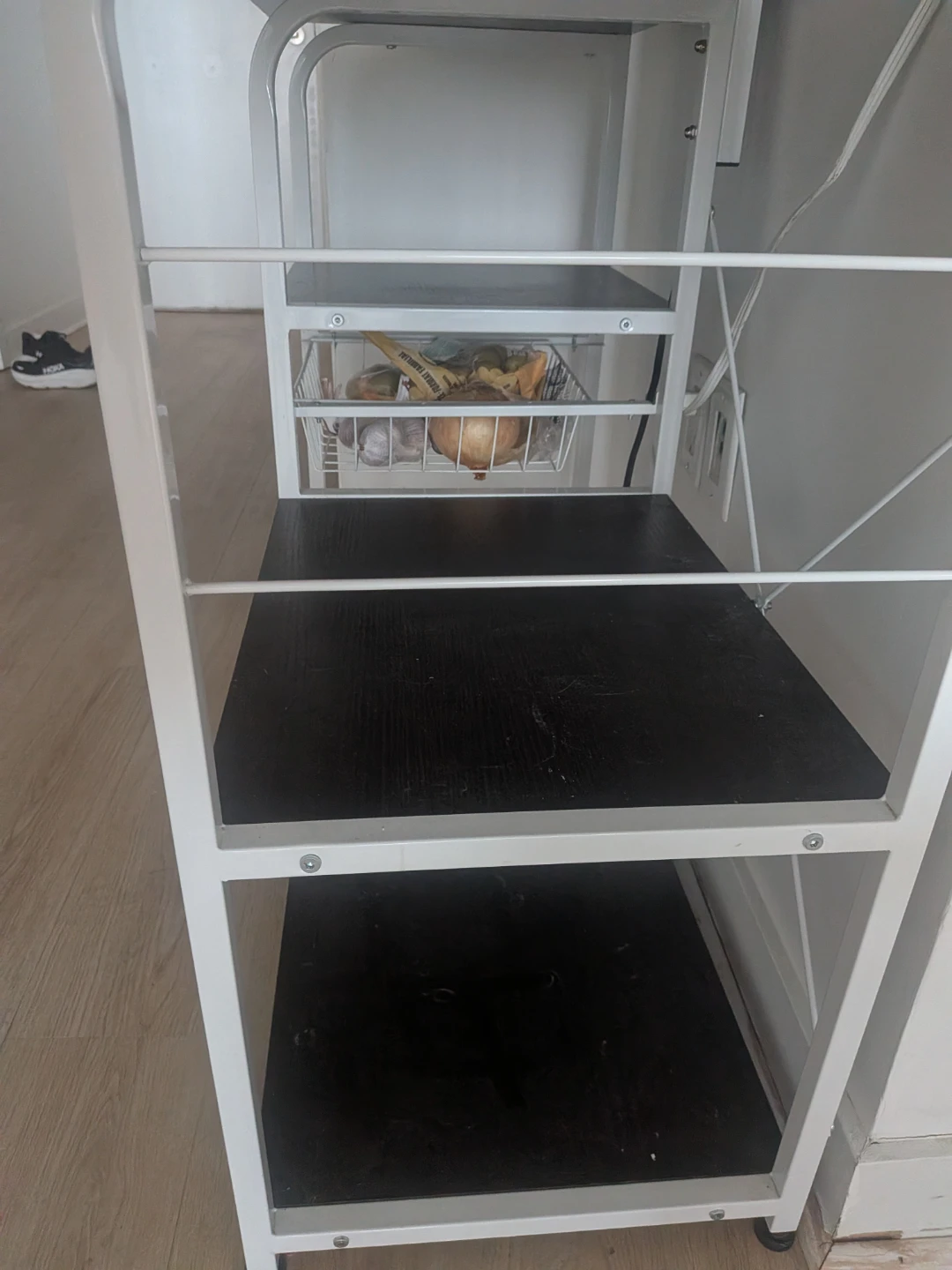 Kitchen Shelf with Storage Basket - photo 4