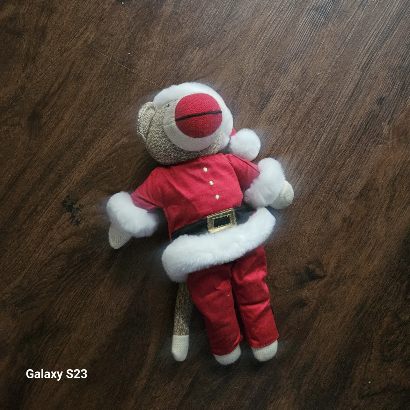 Santa Claus Sock Monkey Plush - photo 2