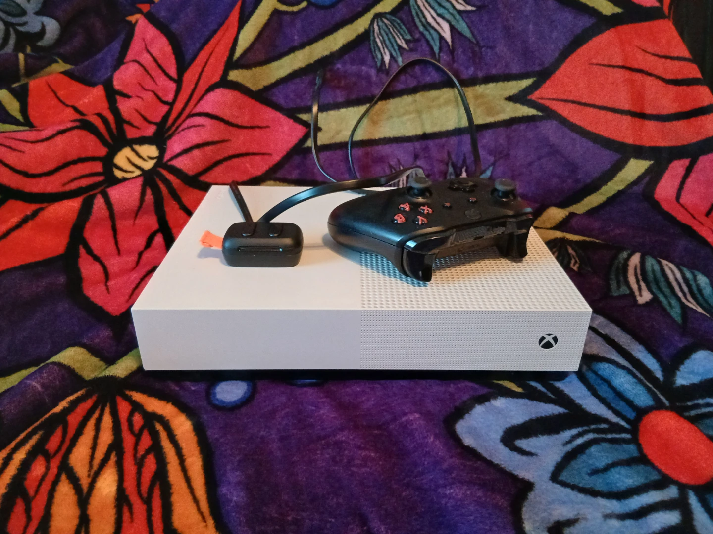 Xbox One S Console with Controller and Earbuds