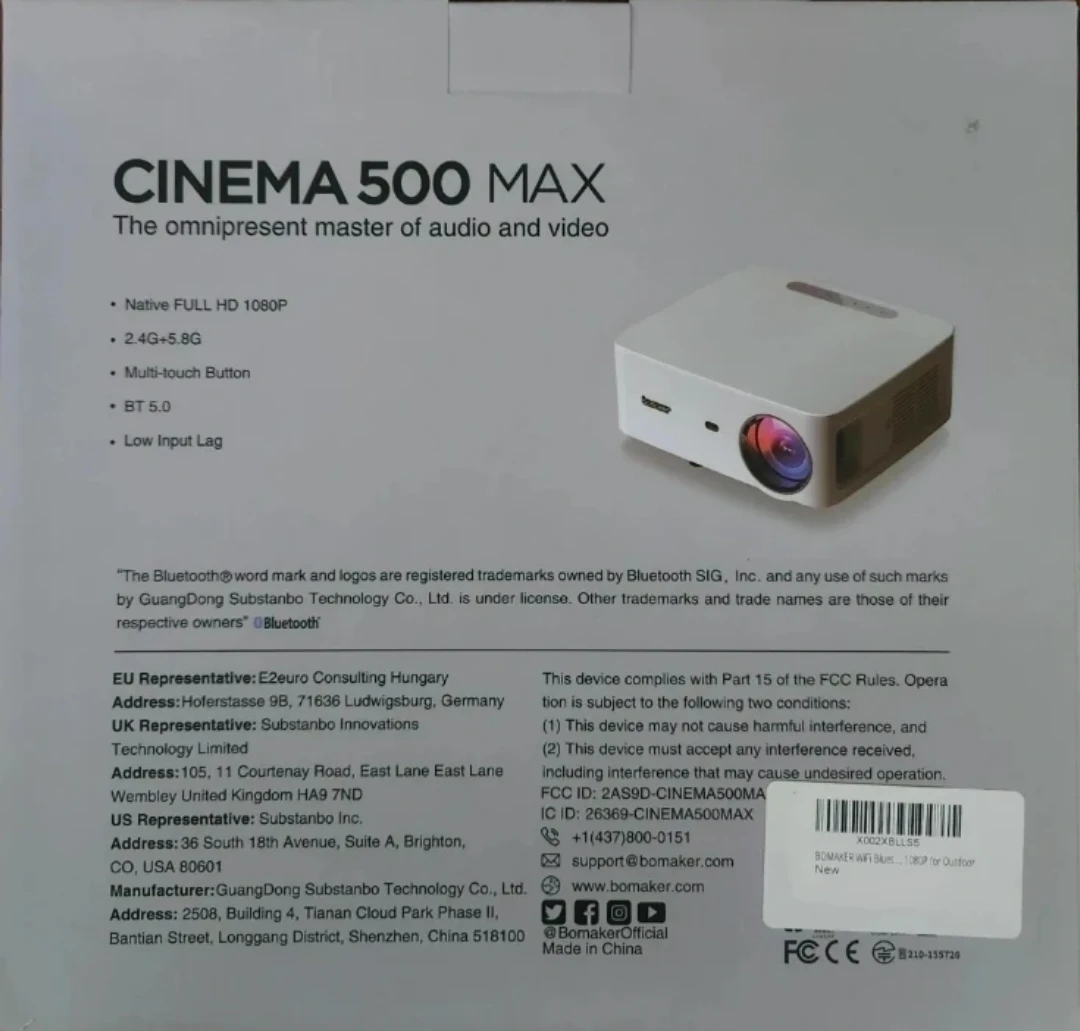 Bomaker Cinema 500 Max LED Projector - photo 2