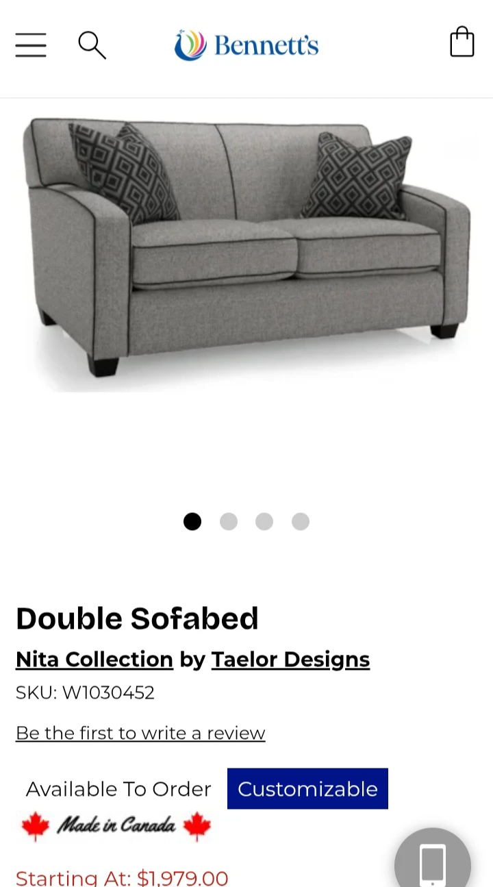 Like new Nita  sofa sleeper couch, from Bennett's! - photo 5