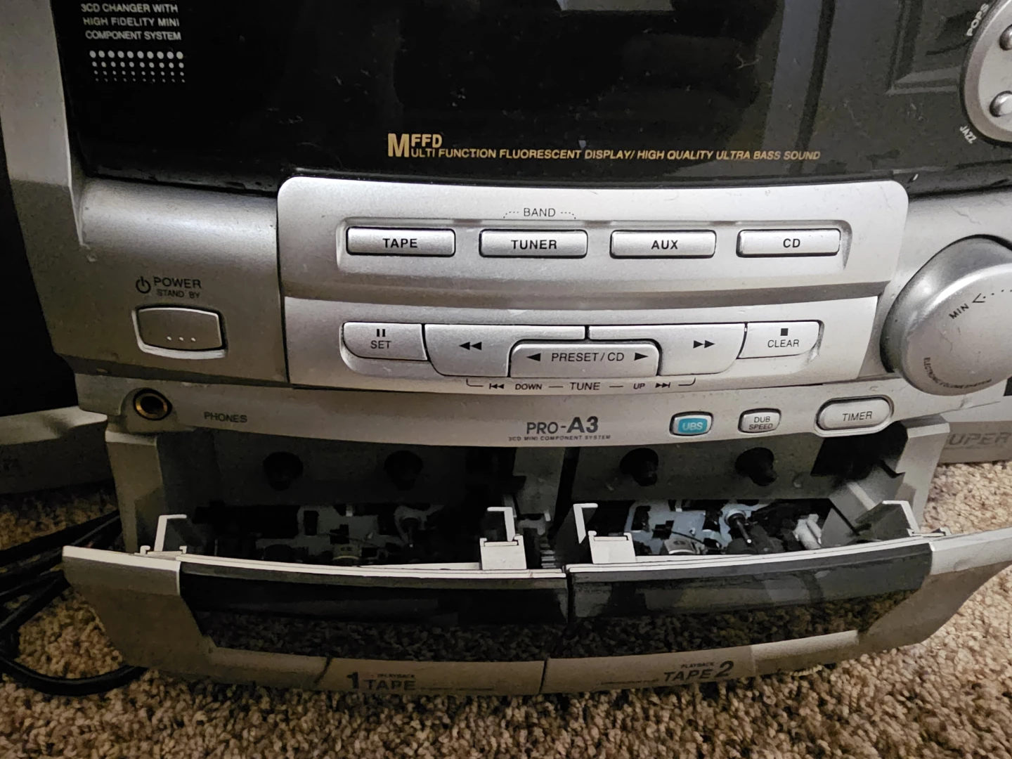 Classic Aiwa CX-NA115 stereo, cd, and cassette player - photo 5