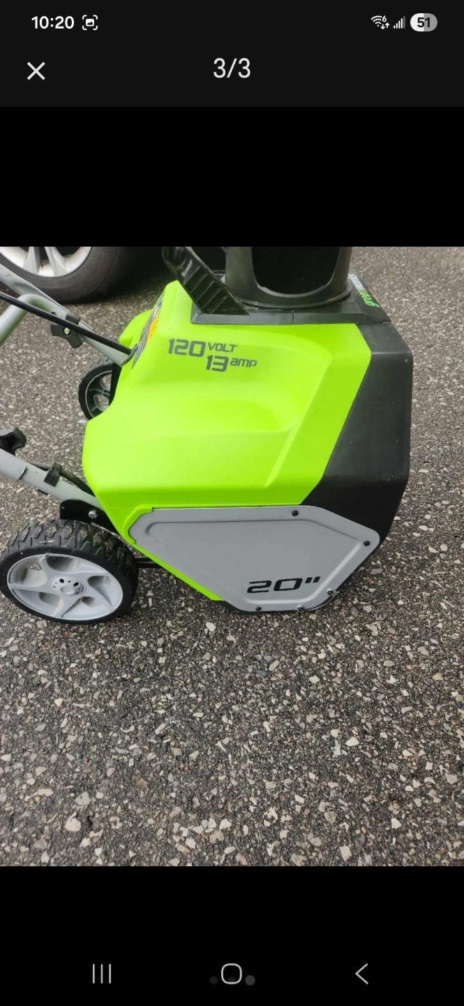 13 Amp/120 Volt Snow Thrower - 20" - photo 3