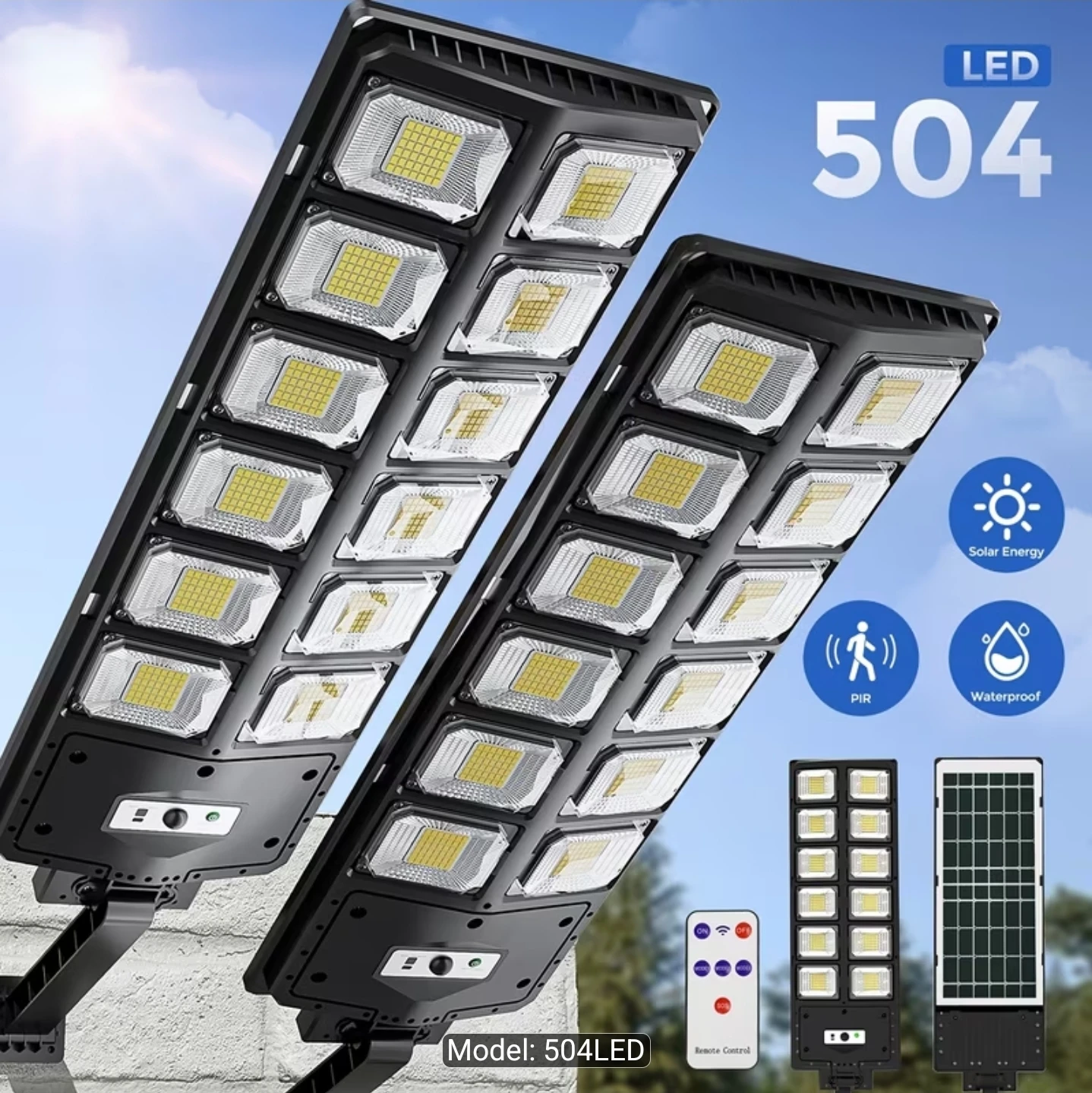 Solar lights 504 led