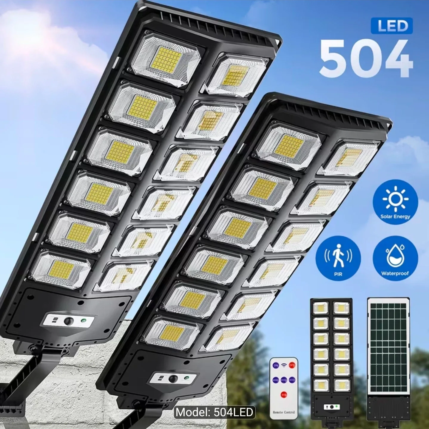 Solar lights 504 led