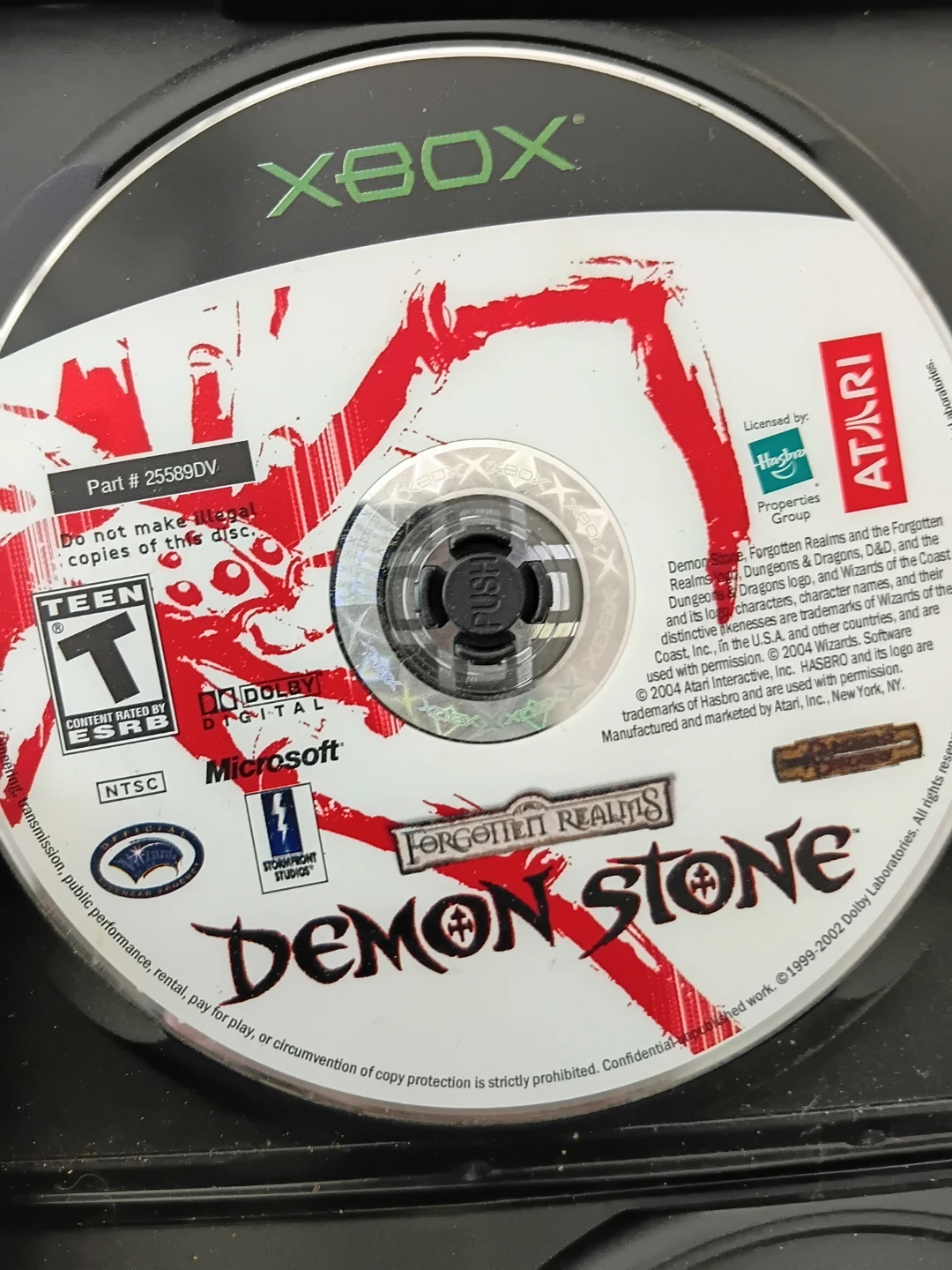 Xbox Forgotten Realms Demon Stone Video Game