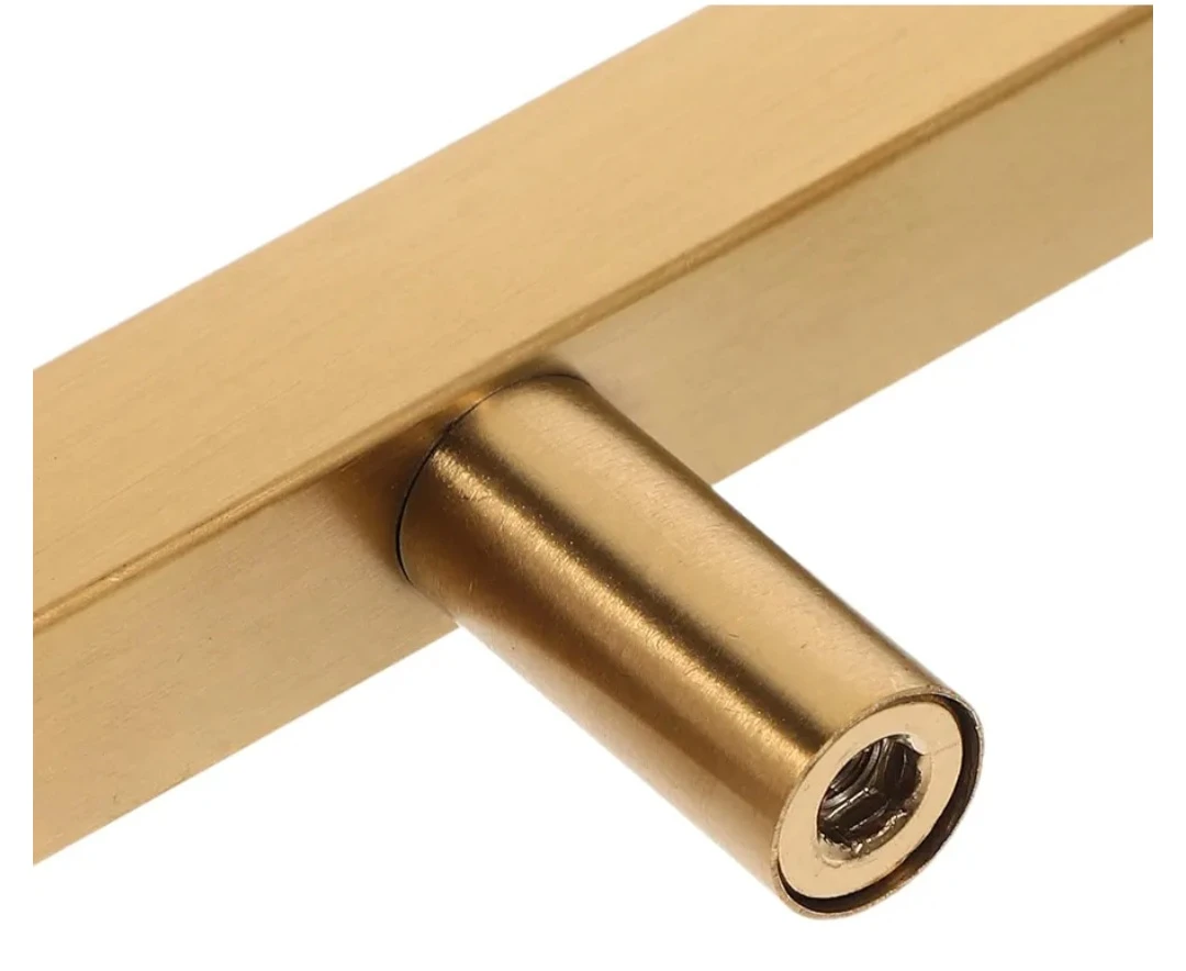 5 Golden Stainless Steel Cabinet Handles - photo 2