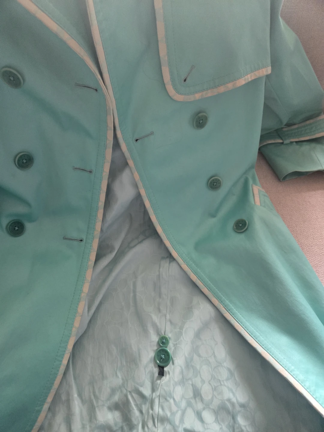 Vintage Coach Women's Trench Coat, Size 12 - photo 2