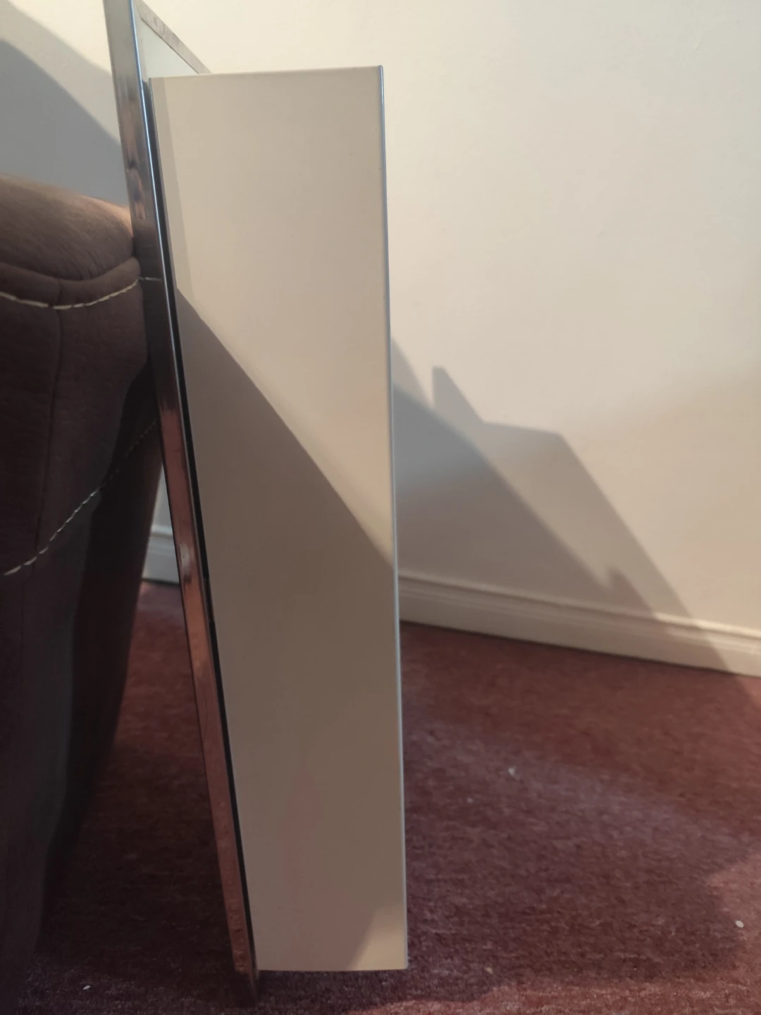 White Bathroom Medicine Cabinet with Mirror - photo 4