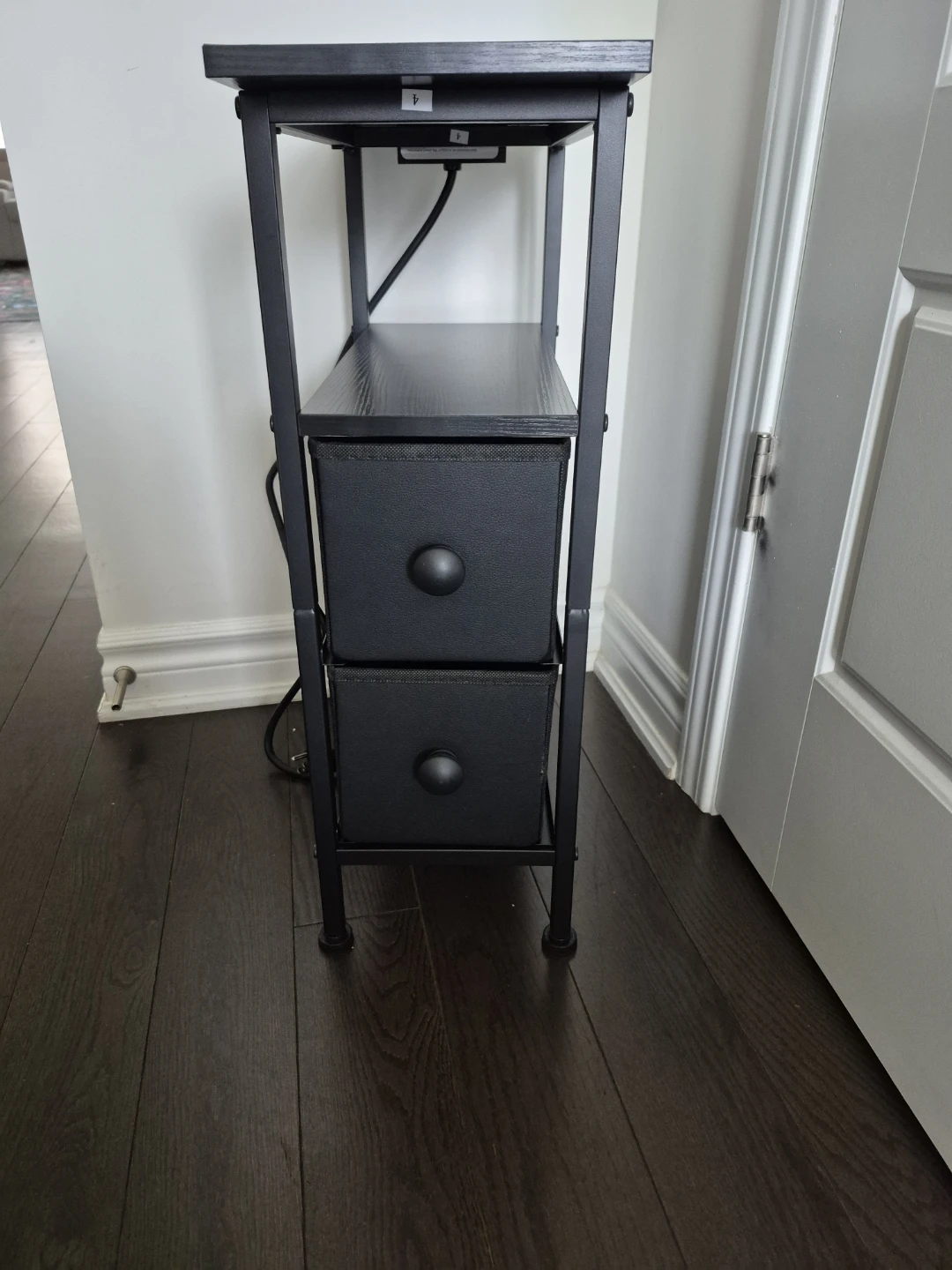 LOAKEKEL Narrow End Table with USB Port - photo 2