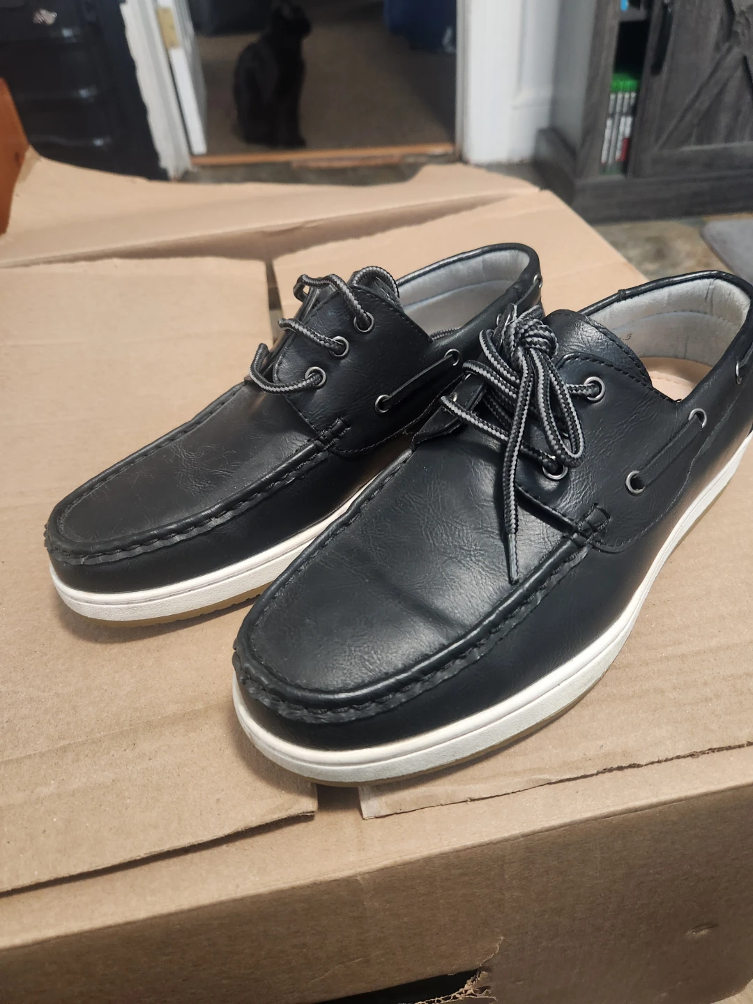 Black Men's Boat Shoes