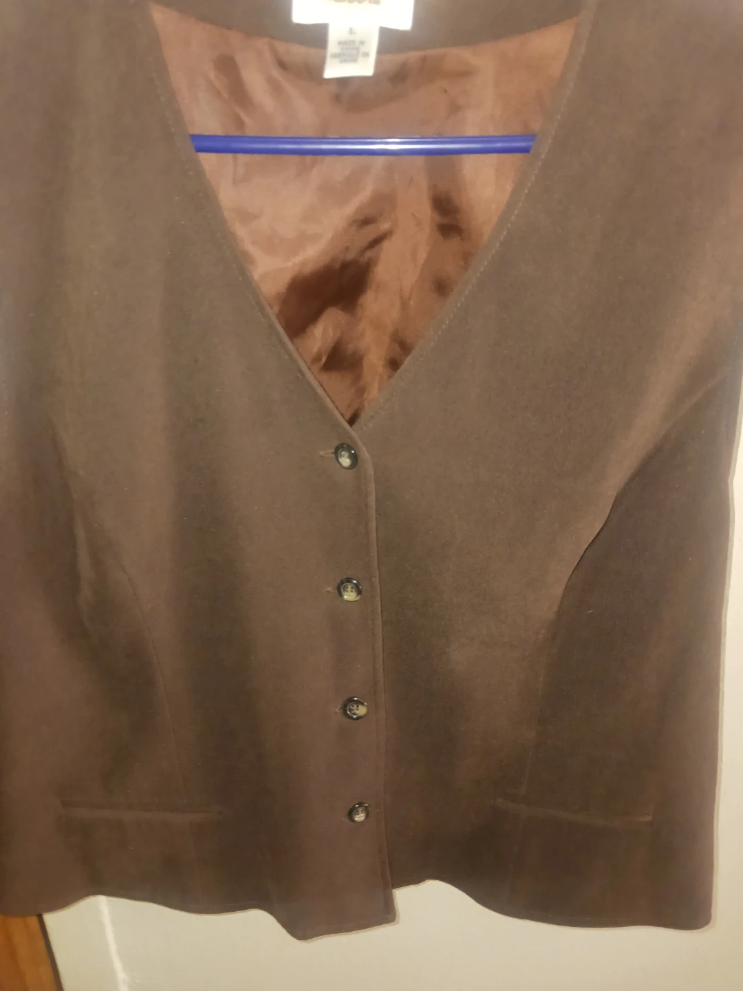 🏈 Talbots Brown Vest - photo 2