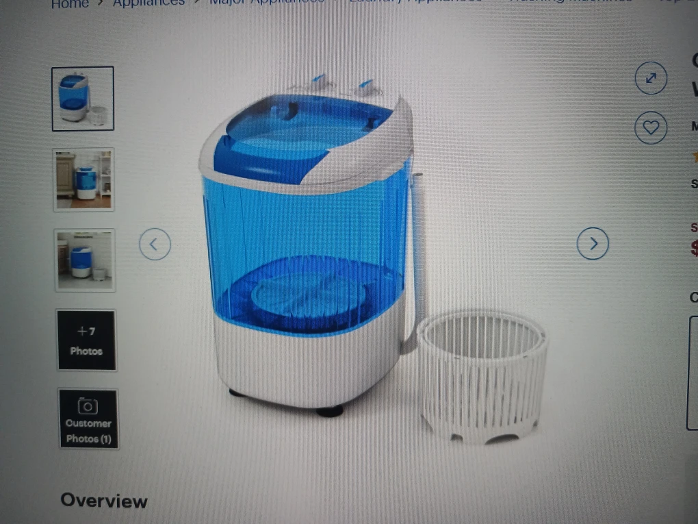Costway Portable Washing Machine 5.5 lbs