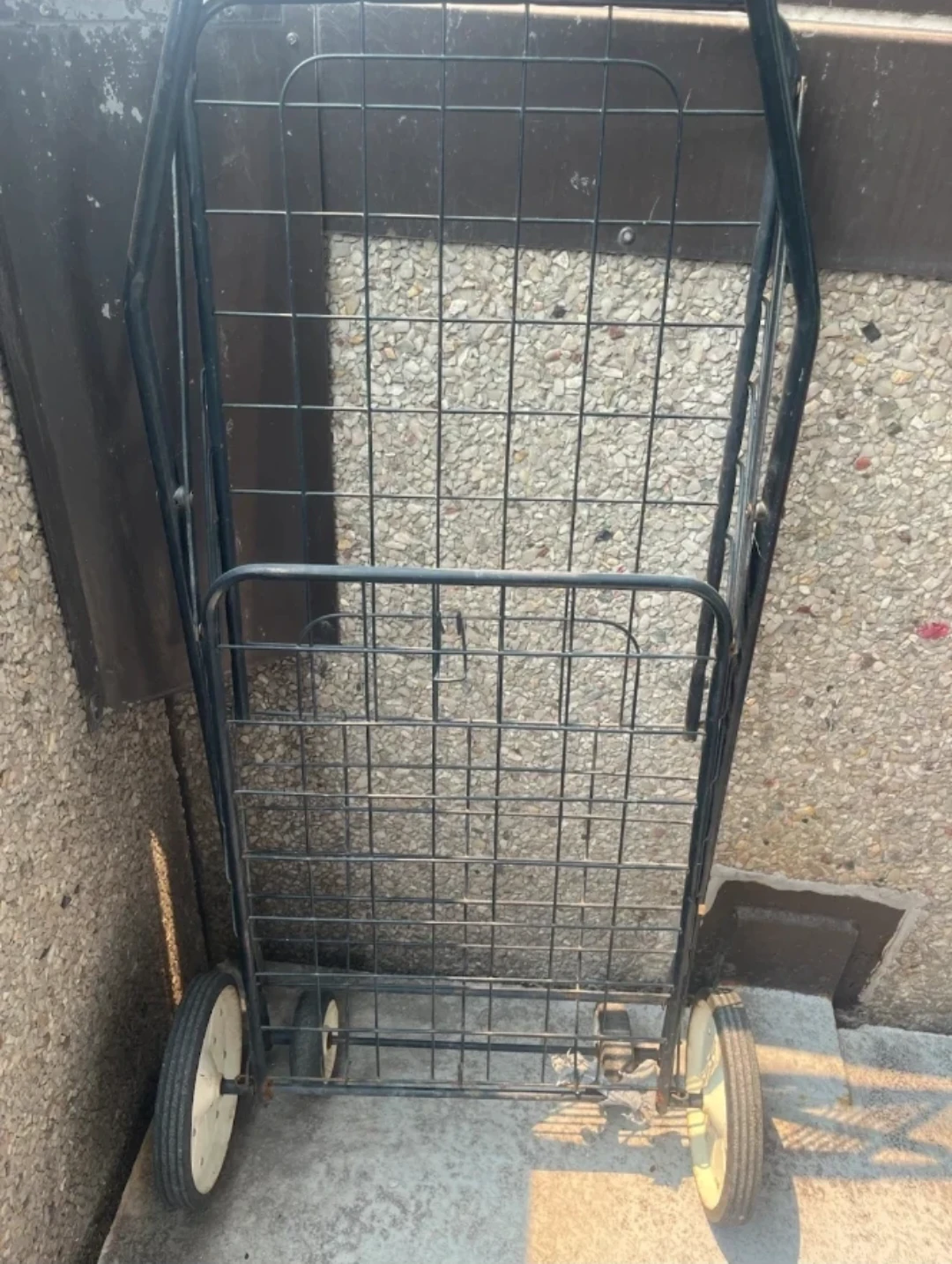 Black Metal Shopping Cart