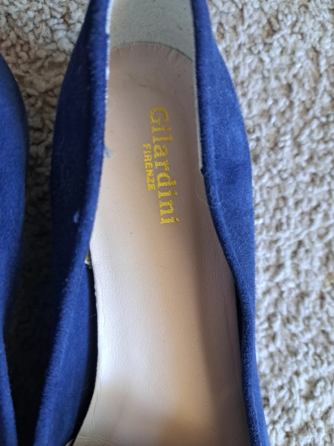 Giardini Firenze Blue Suede Flats - photo 2