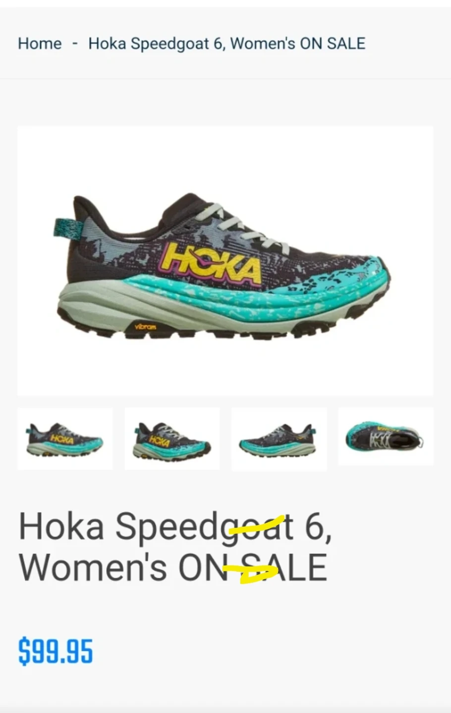 Hoka Speedgoat 6 Women's Trail Running Shoes 🏈 - photo 3