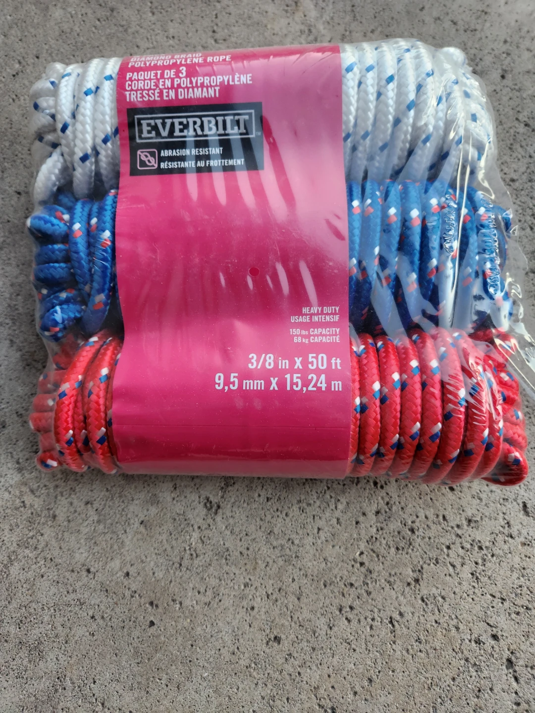 Everbilt Diamond Braid Polypropylene Rope Pack