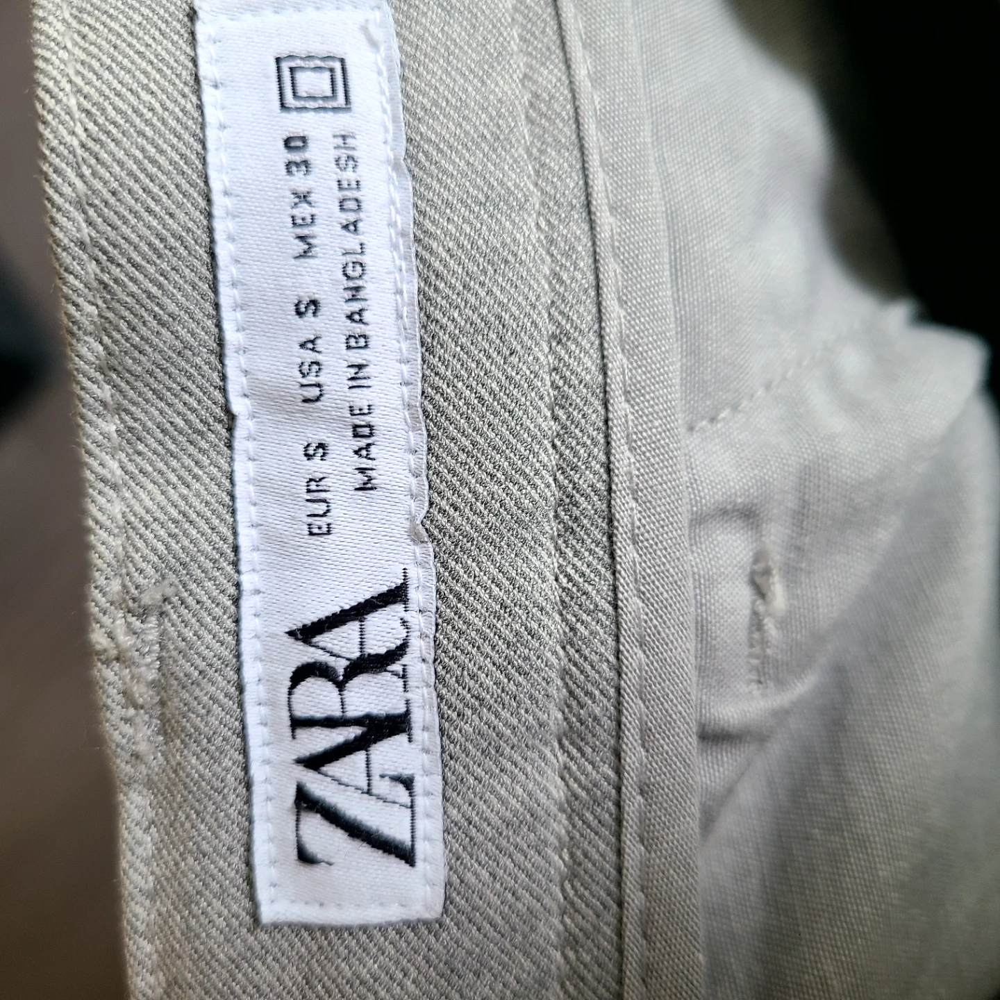 Zara pants Light Grey Trousers - Size Small - photo 5