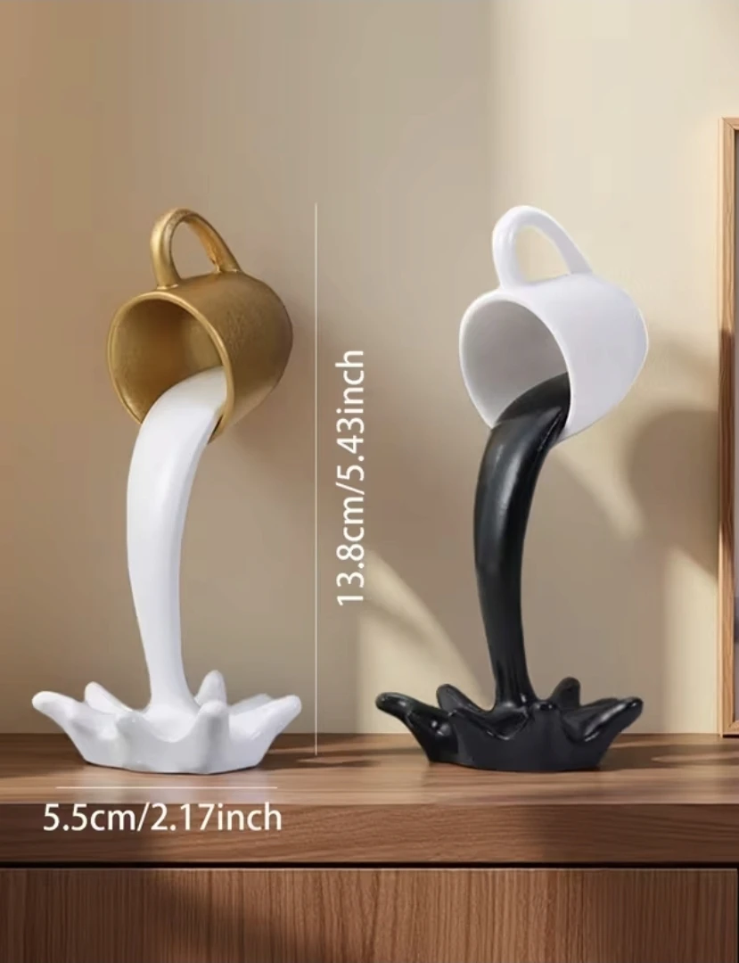 Coffee Cup Sculptures Display Decor – Set of 2 *new - photo 3
