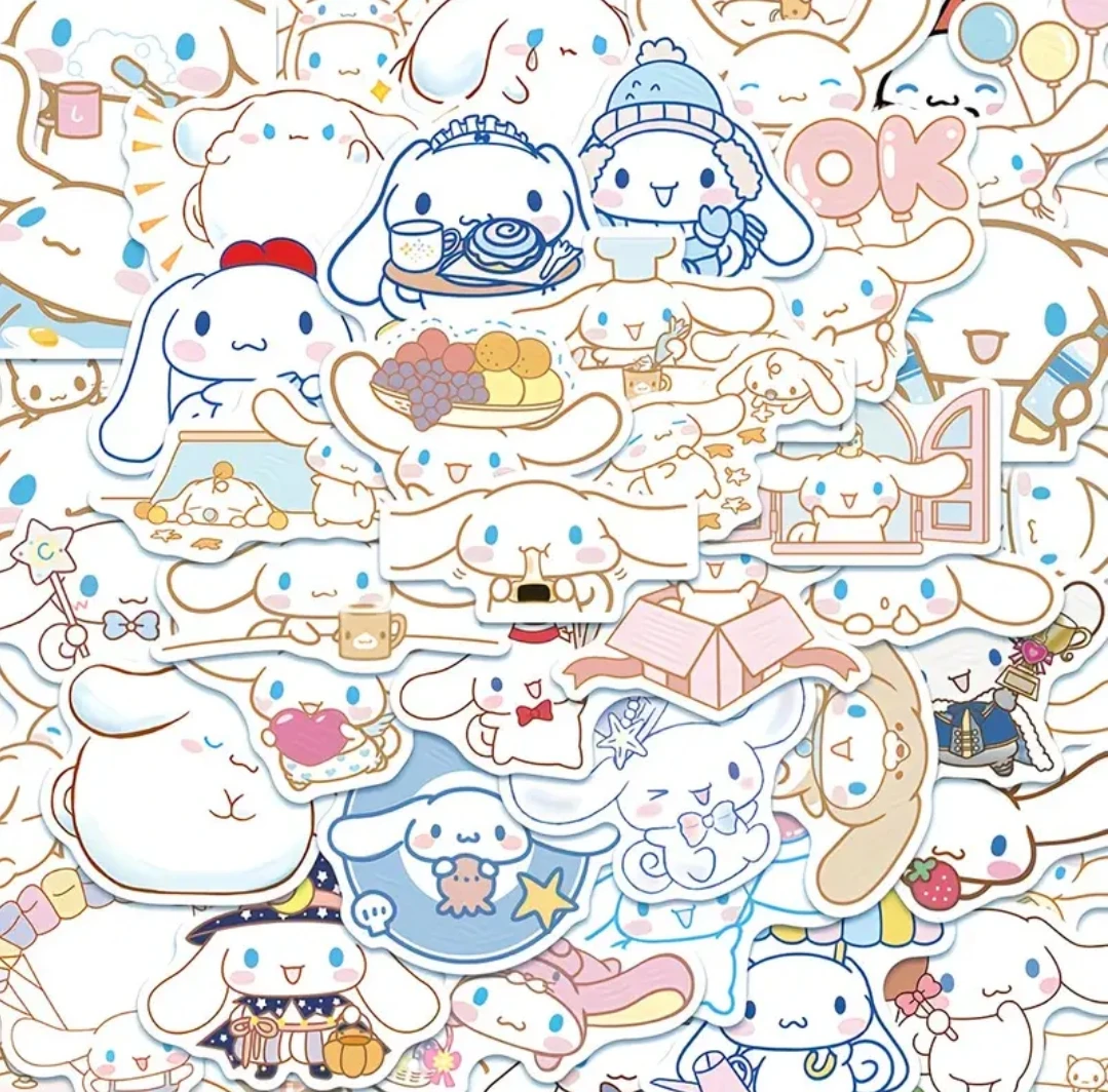 Cinnamon roll stickers 50 pcs