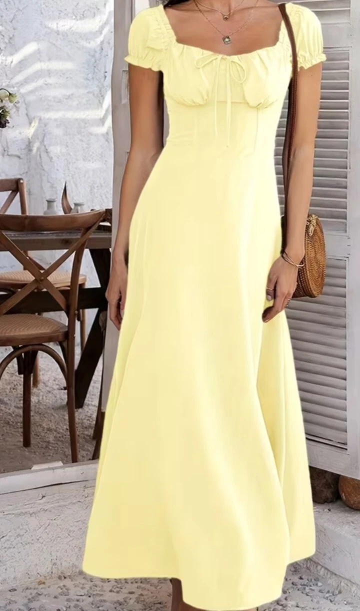Brand New Yellow corset-style dress - photo 3