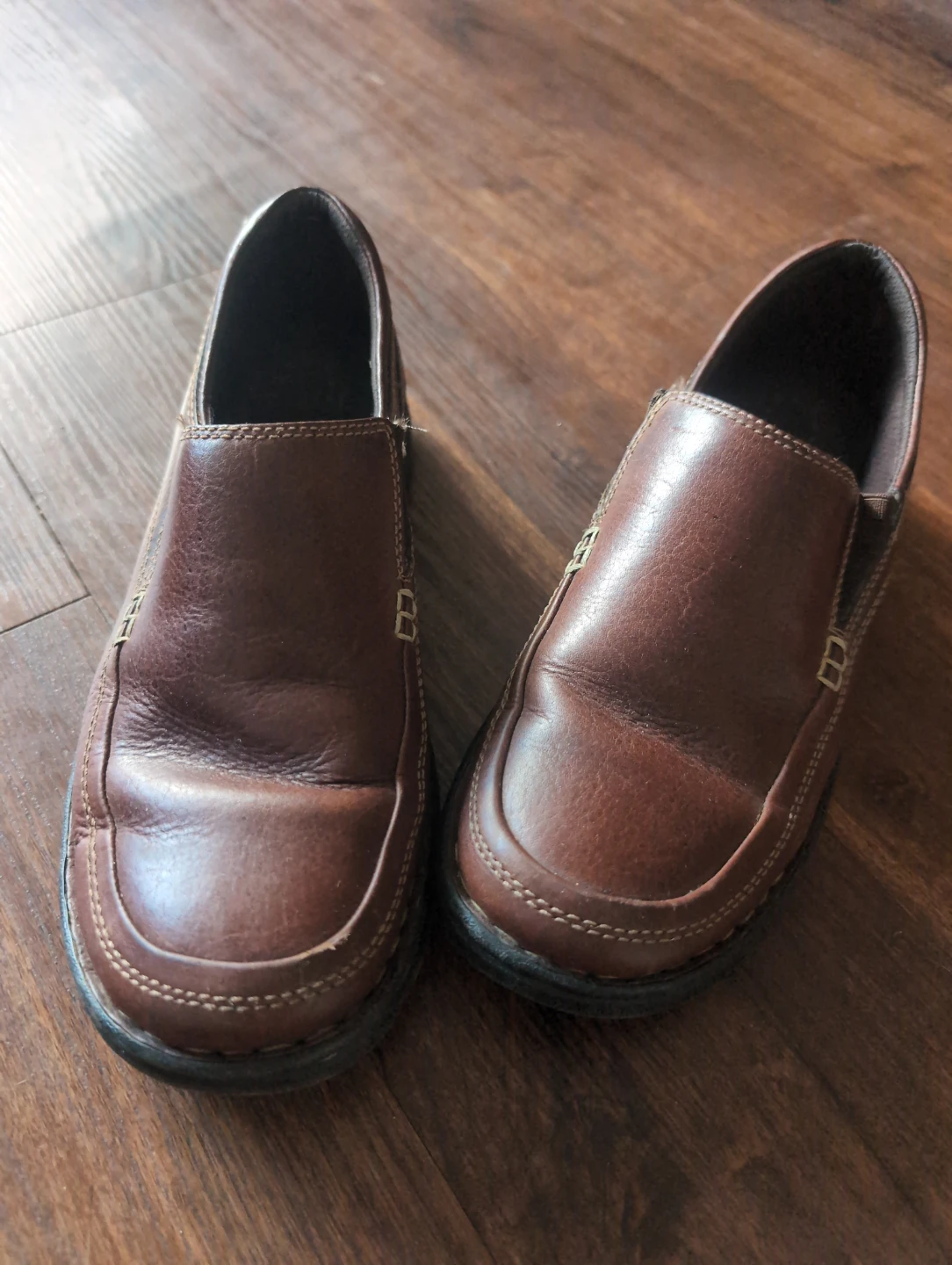 Slip on womens shoes.