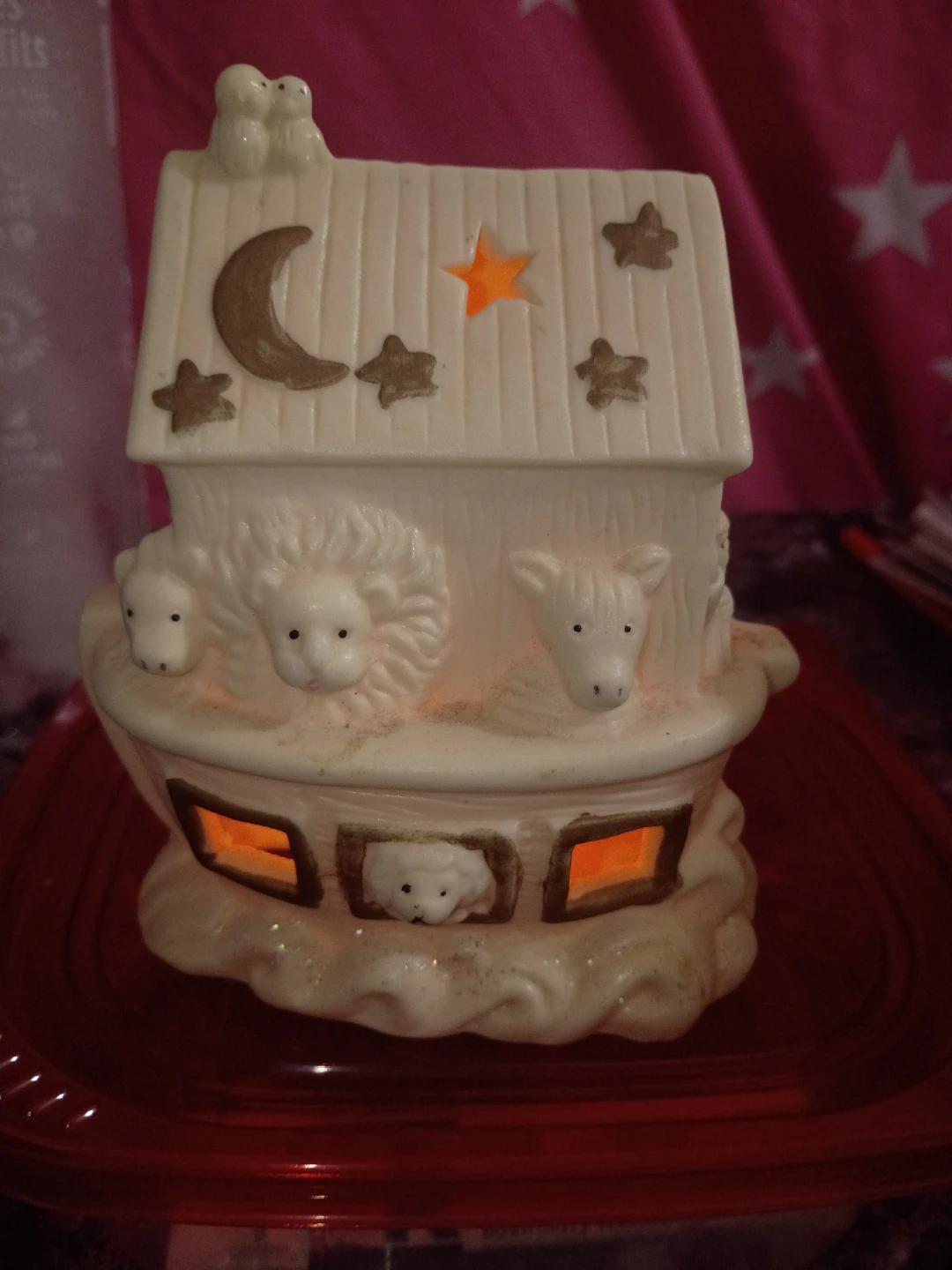 Noah's Ark Ceramic Night Light