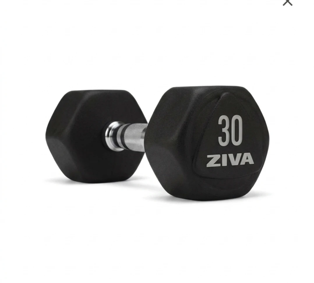 ZIVA 30 to 50 lb Hex Dumbbell