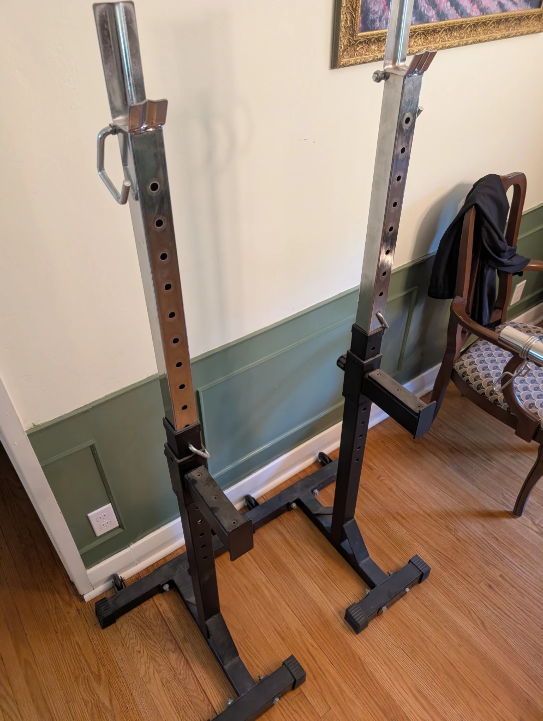 Squat Rack and Barbell with Pad - photo 2