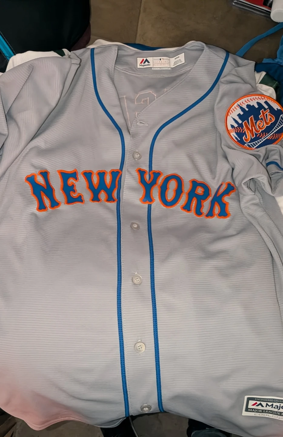 New York Mets David Wright Majestic Jersey Size M
