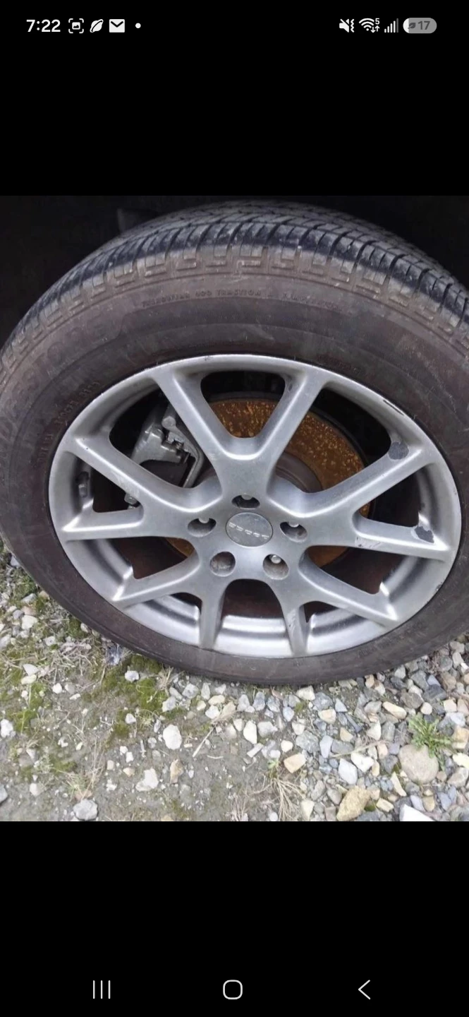 Set of 4 Dodge Alloy Wheels with Continental Tires