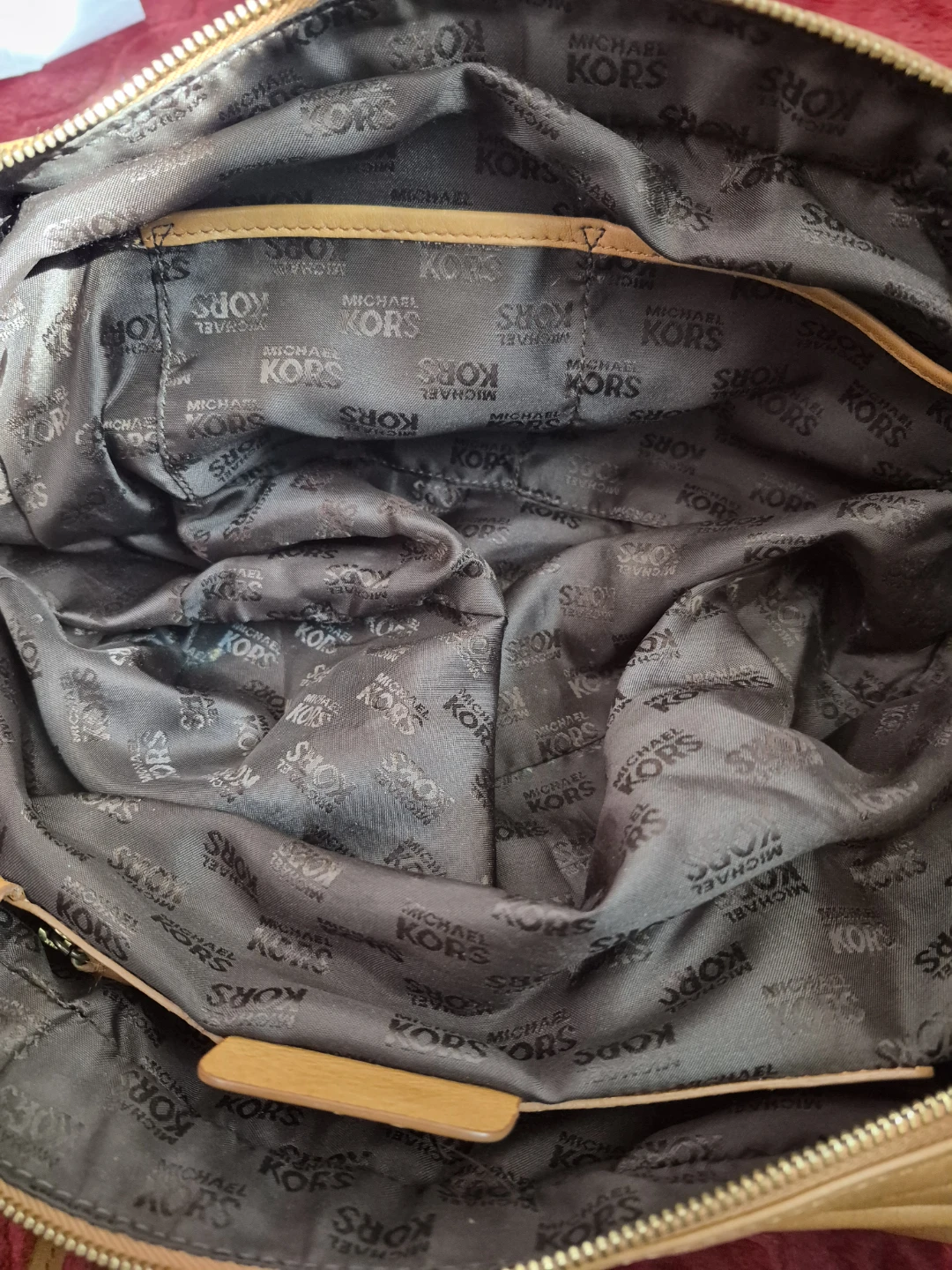 Vintage Michael Kors Tan Leather Handbag - photo 4