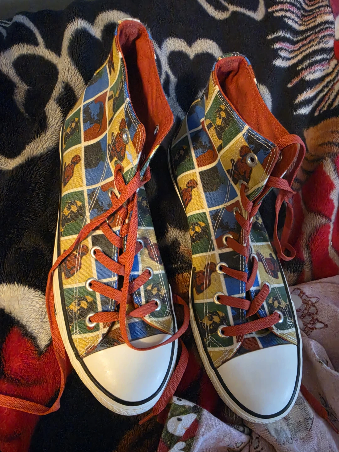 TRPL Hip Hop Wharhol Print Tupac Canvas Sneakers Mens Size 12 - photo 3