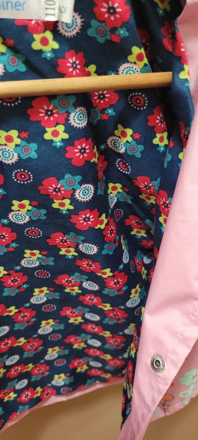 Arshiner girls' floral print rain jacket - photo 3