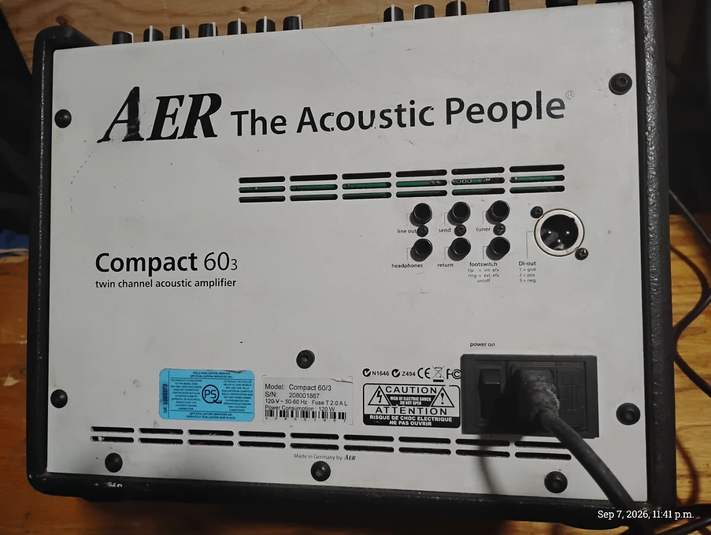 AER Compact 60/3 acoustic amplifier - photo 5