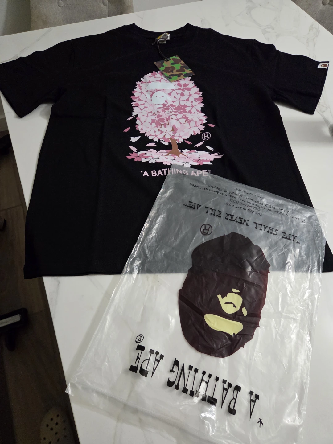 A Bathing Ape Cherry Blossom Graphic T-Shirt - photo 3