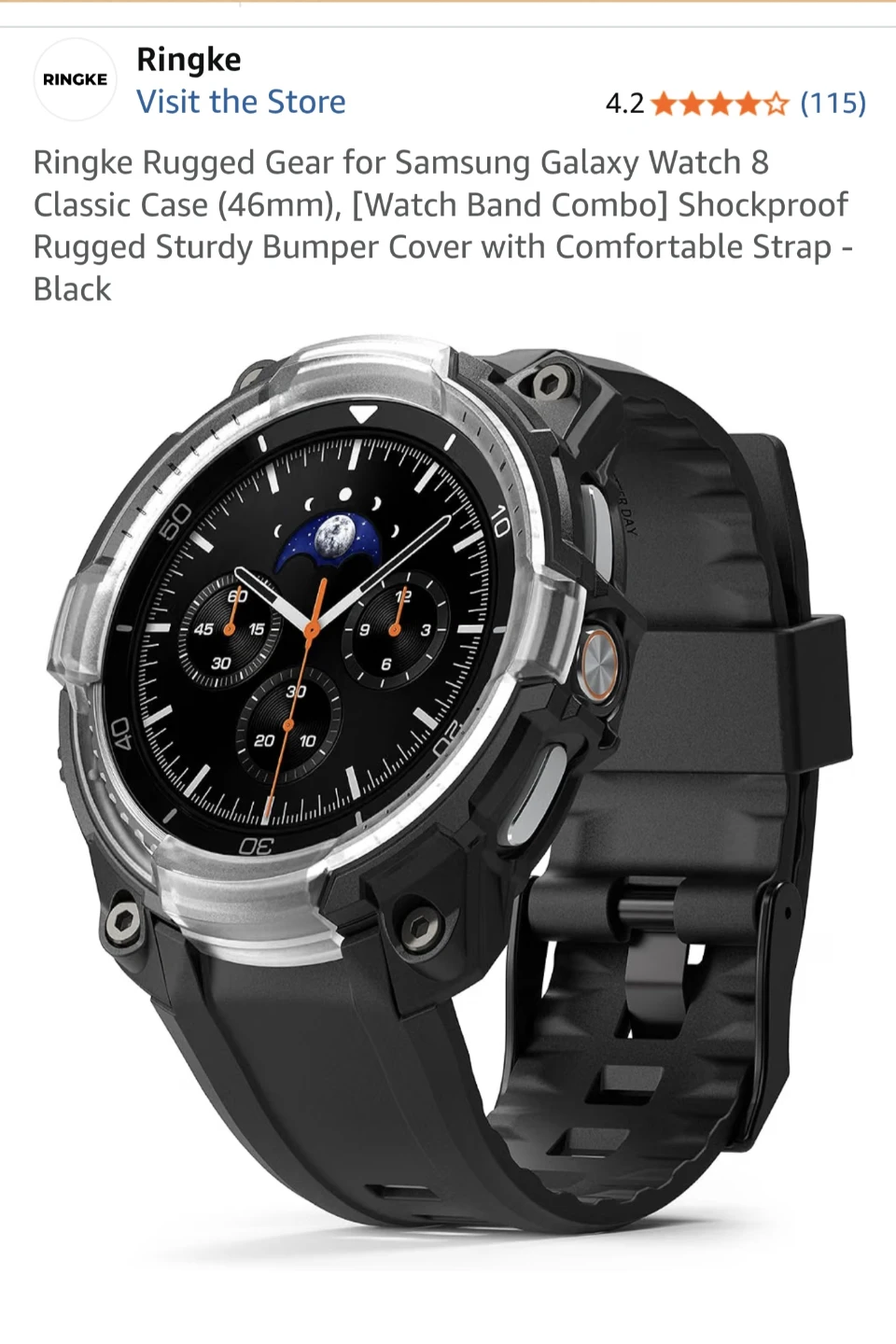 Ringke Rugged Gear for Samsung Galaxy Watch 8 Classic 46mm - photo 4