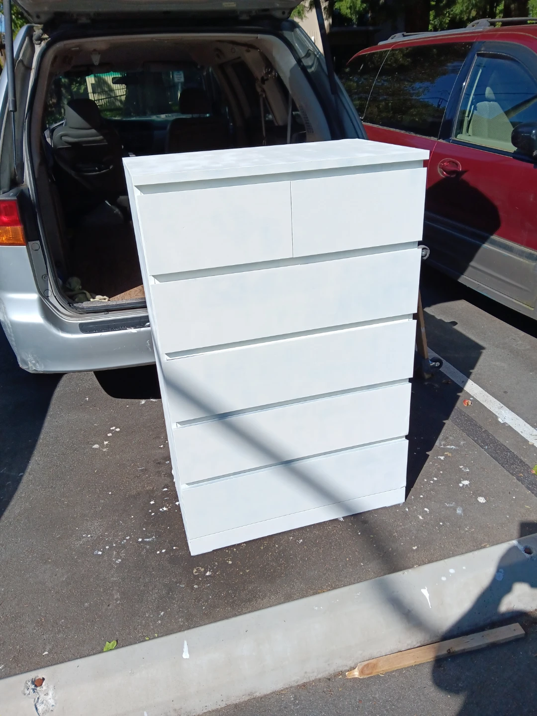 IKEA Malm 6-Drawer Dresser White - photo 2