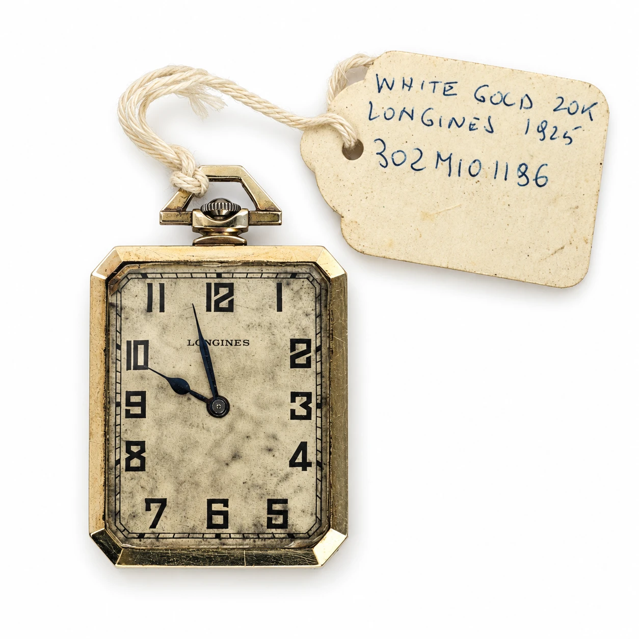 Longines circa 1913 Pocket/Pendant Watch — 20K White Gold - photo 2
