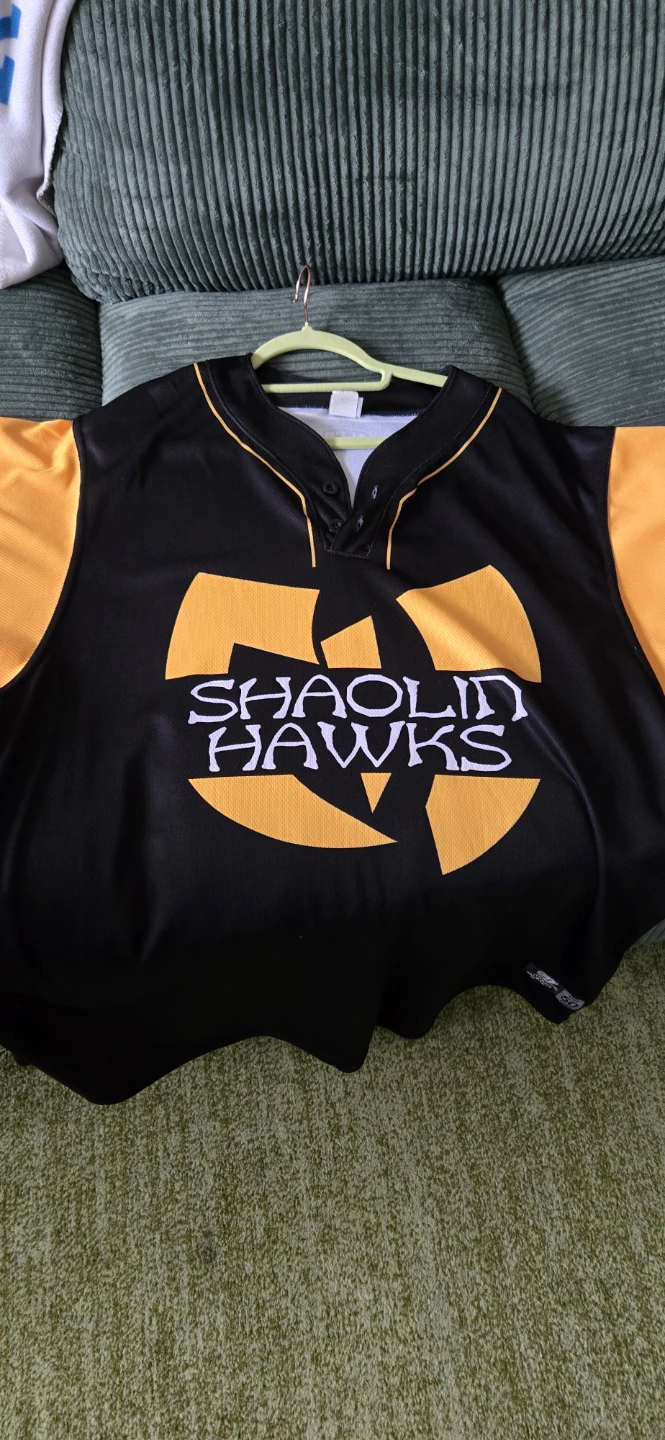 Shaolin Hawks Baseball Jersey Wu Tang