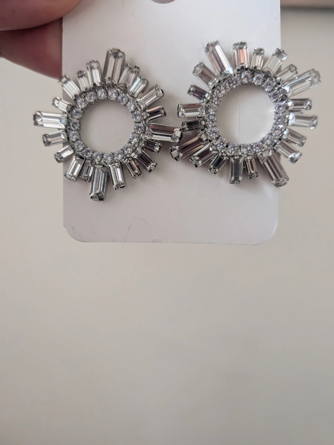 Silver-toned starburst earrings - photo 3